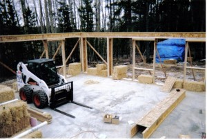 strawbale construction, building services
